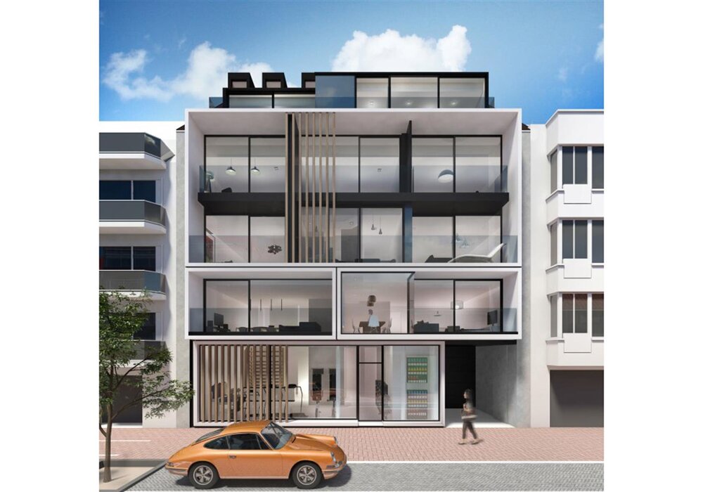 Appartement neuf dans une architecture moderne, à une situation centrale à Knokke
