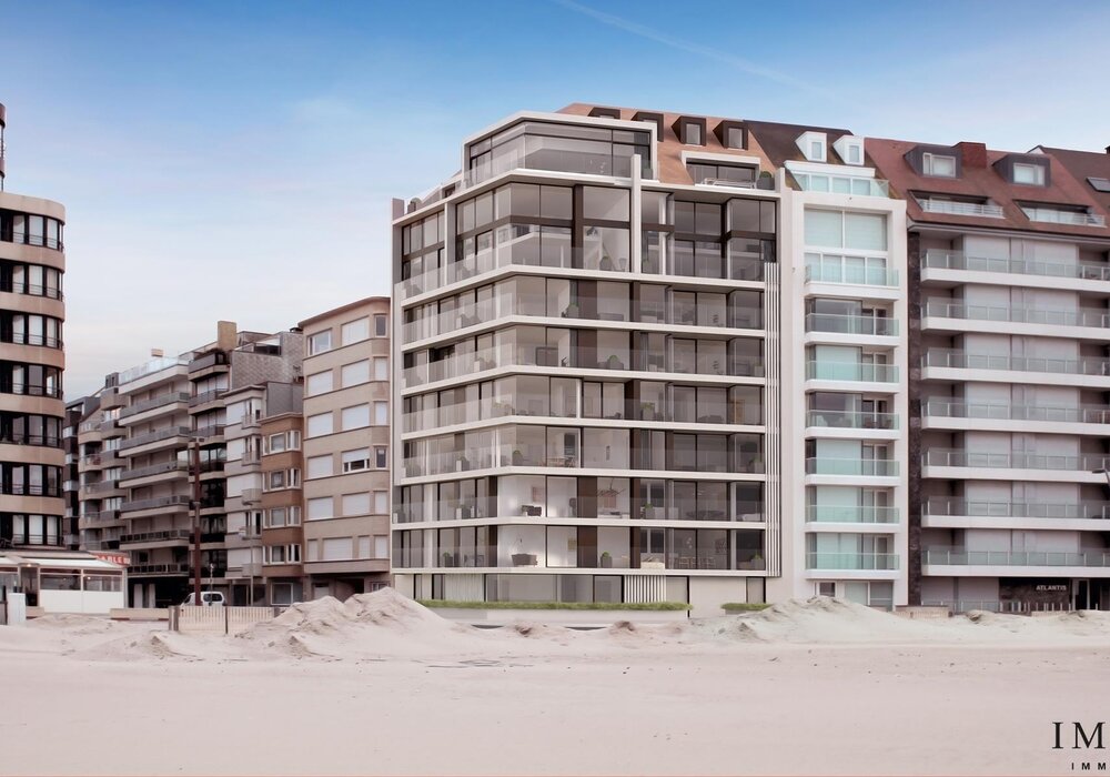 Nieuwbouwappartement op de zeedijk te Knokke