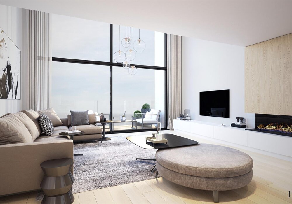 Appartement mezzanine exclusif avec vue mer frontale, Knokke