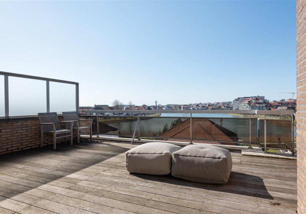 Penthouse avec terrasse ensoleillée et vue sur le Lac
