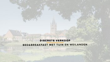 Landelijke B&B met bijgebouwen en unieke aangelegde tuin met weiland