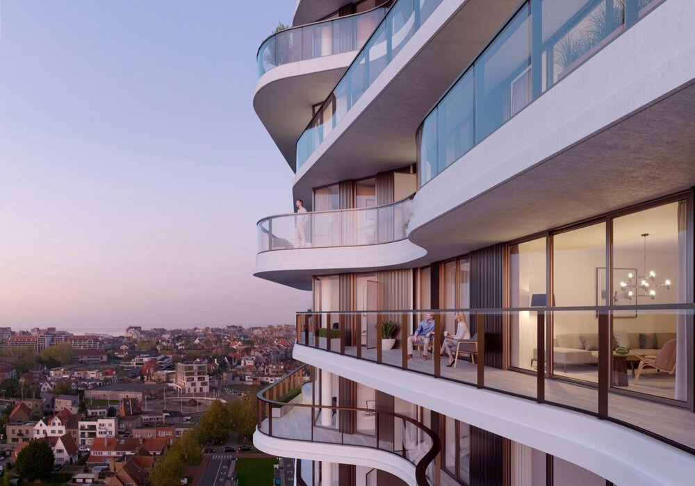 Beaux appartements élégants avec vue sur l'arrière-pays