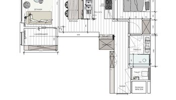 Appartement d’angle rénové près du Lippenslaan 
