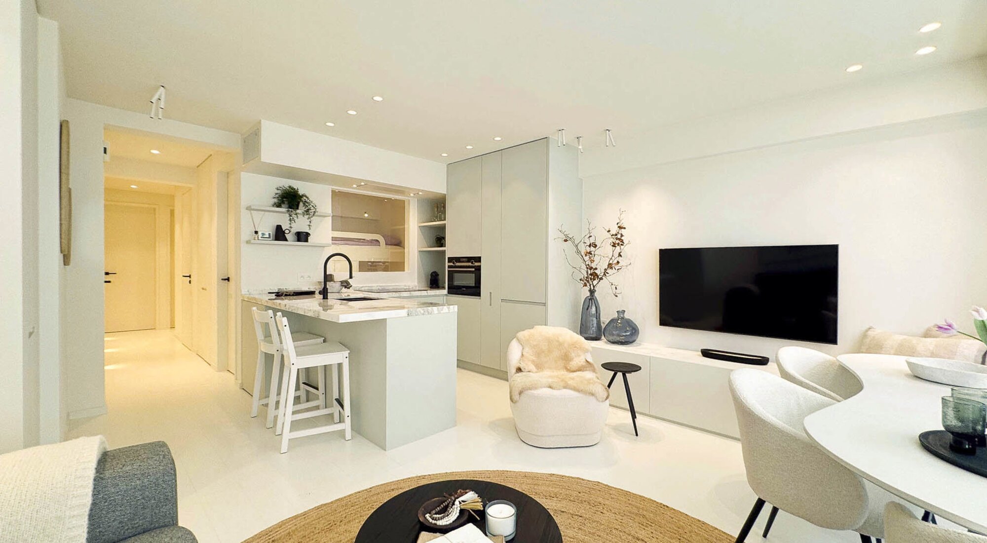 Magnifiek gerenoveerd 3-SK appartement met zeezicht 