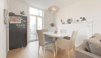 Opbrengsteigendom met mogelijkheid tot praktijk en duplex-appartement met dakterras vlakbij het Astridpark