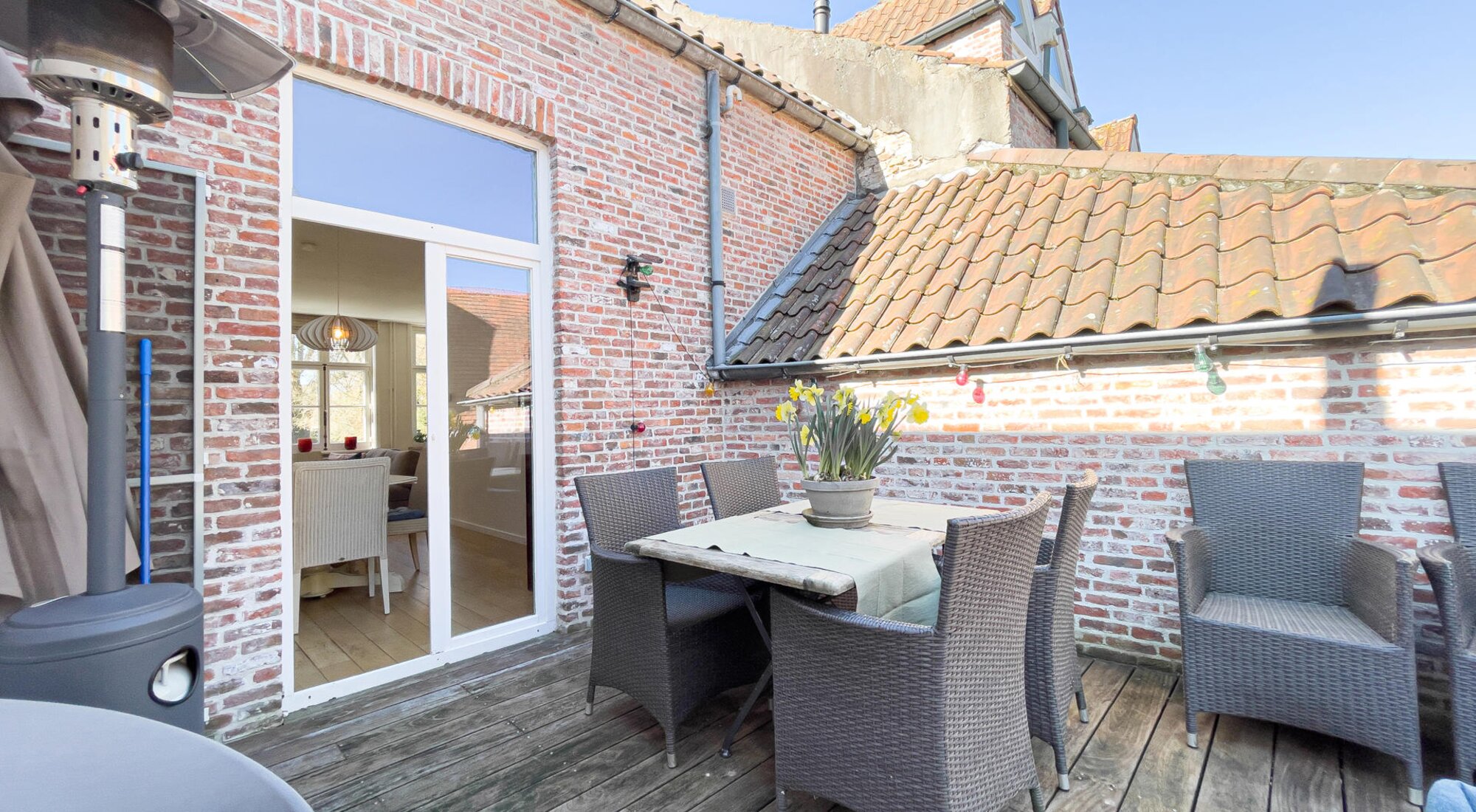 Charmante woning met koer en dakterras met zicht op het Astridpark