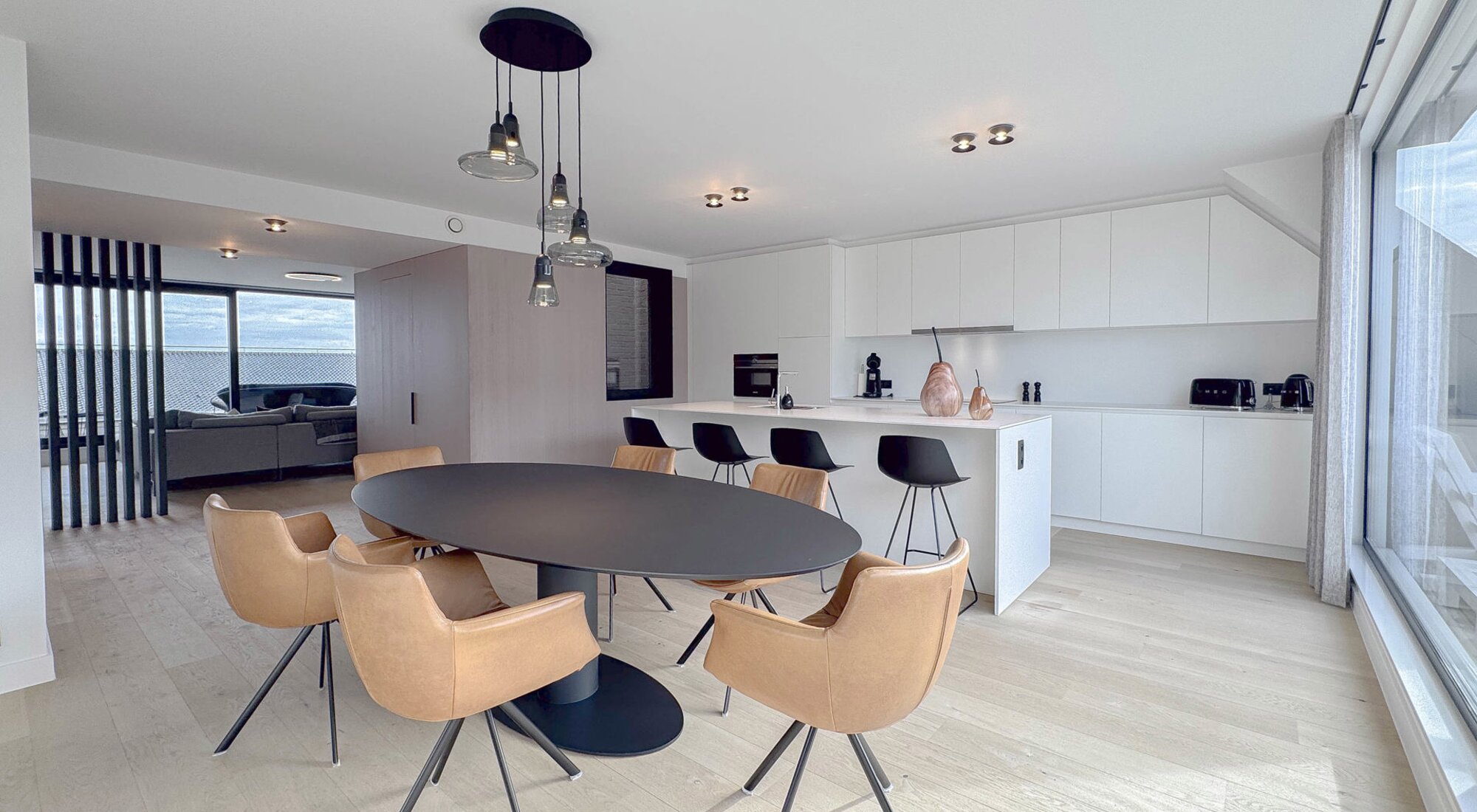 Appartement moderne et récent de 3 chambres en duplex