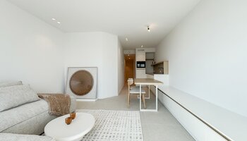 Nieuwbouwappartement met zijdelings zeezicht 