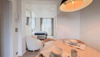 Appartement rénové d'une chambre avec vue dégagée