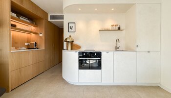 Studio met open zicht nabij het strand