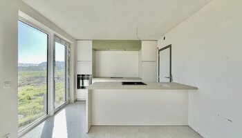 Halfopen nieuwbouwwoning met panoramisch zicht op weilanden