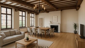 Polyvalent handelshuis met horecazaak/privéwoning/ruim terras/privé-parking