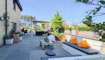 Uitzonderlijk triplex appartement 'villa in the sky' met groot zongericht terras