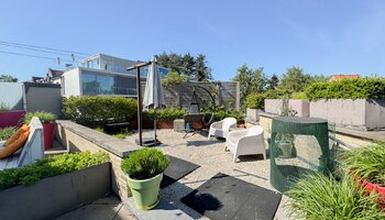 Uitzonderlijk triplex appartement 'villa in the sky' met groot zongericht terras