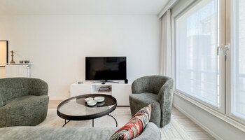 Bel appartement d'une chambre à coucher près de la place Van Bunnenplein et de la plage