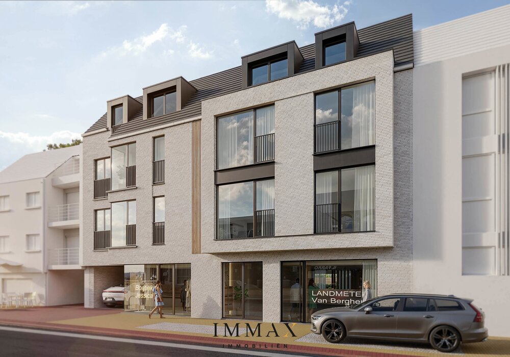 Nieuwbouwappartement met 2 slaapkamers in hartje Oostkamp