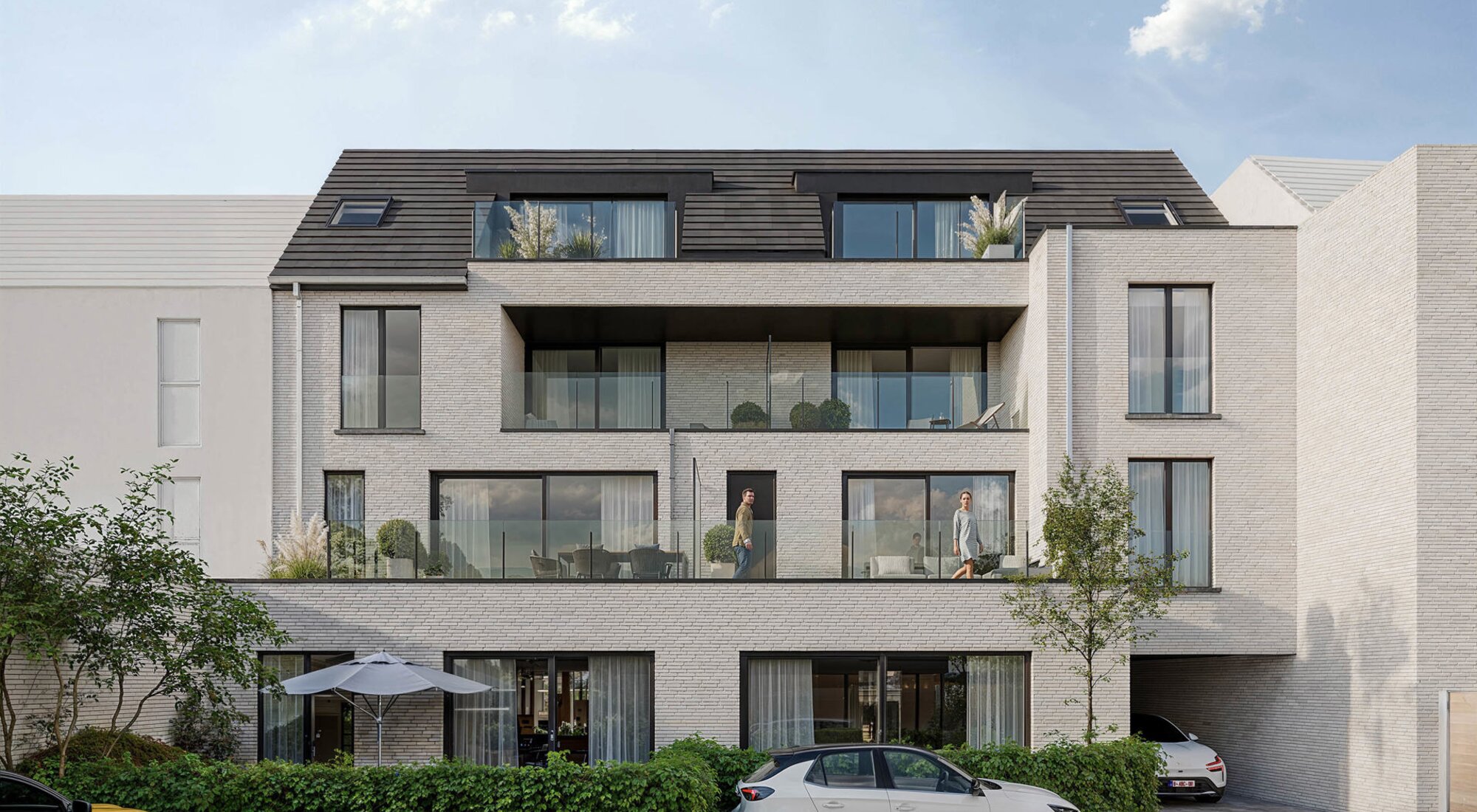 Appartements neufs orientés sud au cœur d'Oostkamp