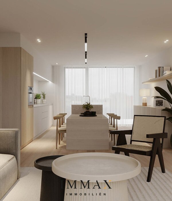 Dakappartement met zuidwest gericht terras in Oostkamp