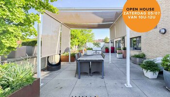 Uitzonderlijk triplex appartement 'villa in the sky' met groot zongericht terras