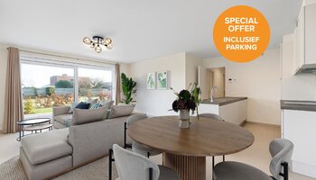 Gelijkvloers 3-slpk nieuwbouwappartement met zonnig terras