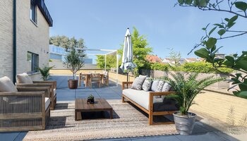 Uitzonderlijk triplex appartement 'villa in the sky' met groot zongericht terras