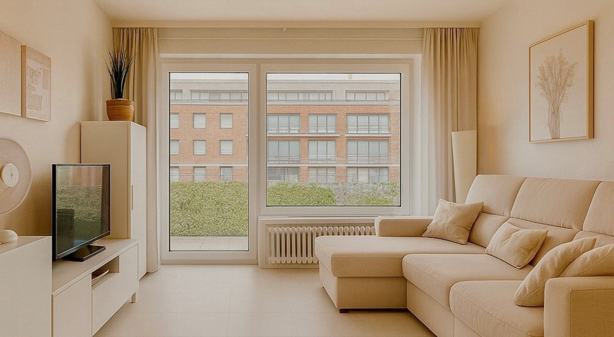 Gezellig gemeubelde studio met ruim terras