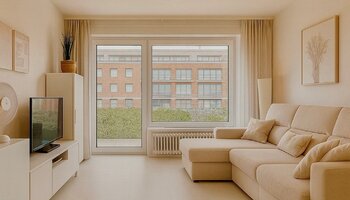 Gezellig gemeubelde studio met ruim terras