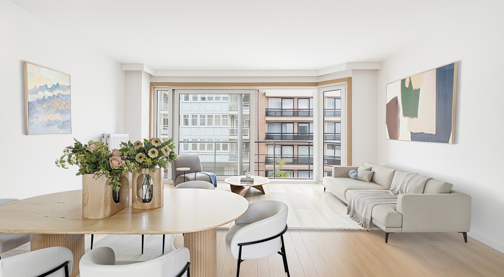 Ruim westgericht 2SLK-appartement op wandelafstand van de zee