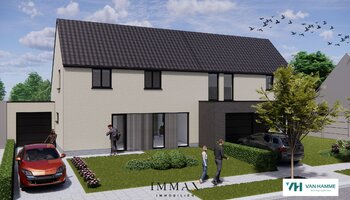 Maisons neuves semi-ouvertes avec garage & jardin ensoleillé