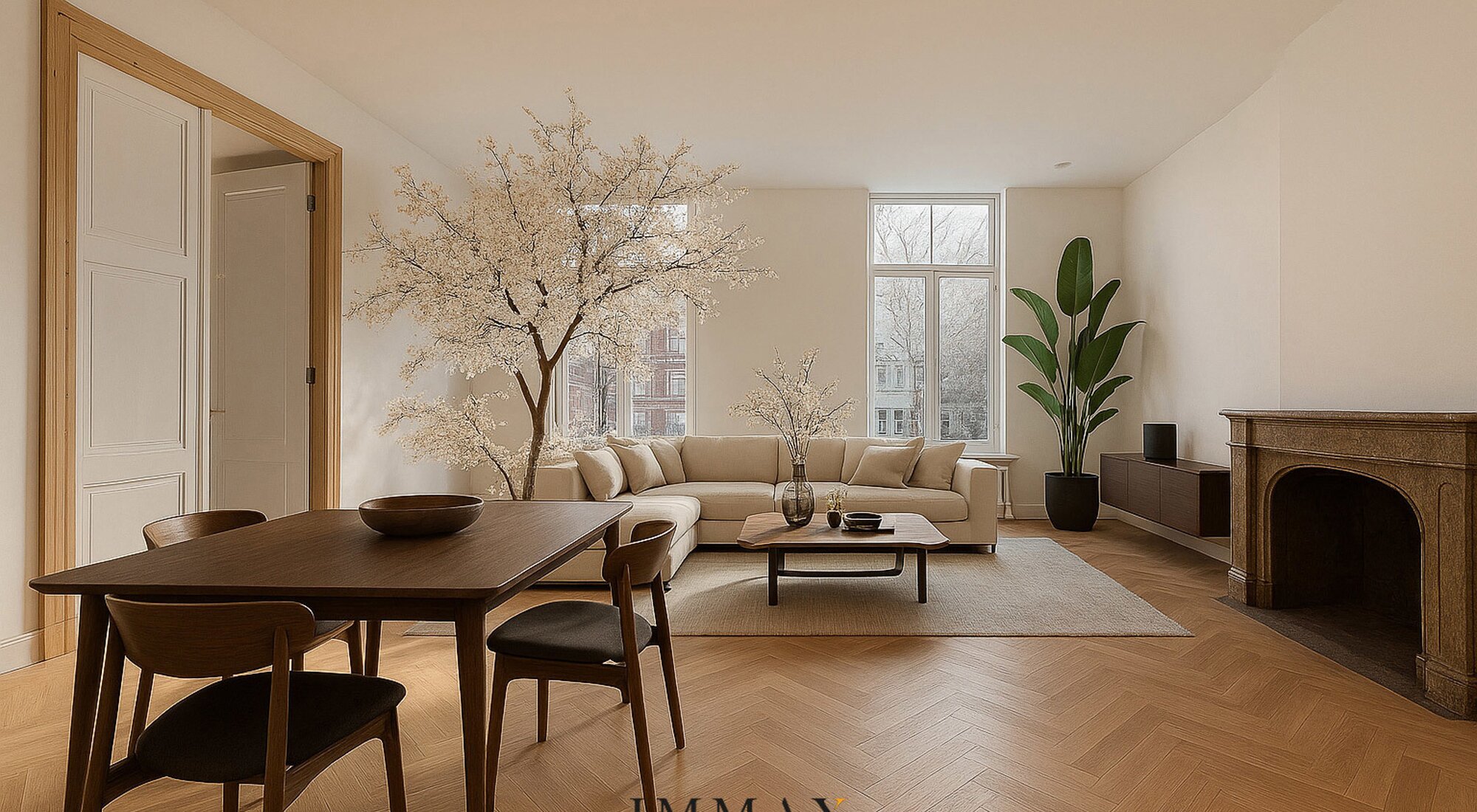 Authentiek gerenoveerd gelijkvloers appartement – Residentie Della Faille