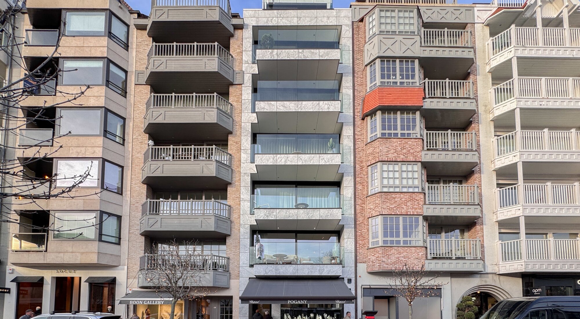 Luxueus 2SLK-appartement met zonnige terrassen en open zichten in het Zoute