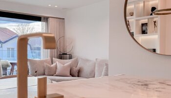 Luxueus 2SLK-appartement met zonnige terrassen en open zichten in het Zoute