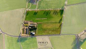 Villa op landelijke ligging met loodsen en weiland vlakbij Damse Vaart