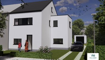 Halfopen nieuwbouwwoning met zuidwestgerichte tuin & garage