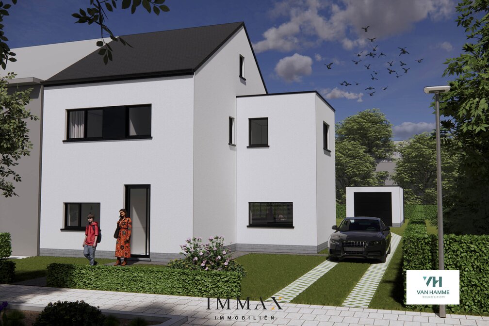 Halfopen nieuwbouwwoning met zuidwestgerichte tuin & garage