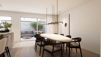 Luxueus gerenoveerde penthouse met zonnige terrassen gelegen te Dumortierlaan vlakbij de zee 