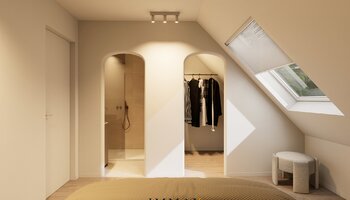 Luxueus gerenoveerde penthouse met zonnige terrassen gelegen te Dumortierlaan vlakbij de zee 