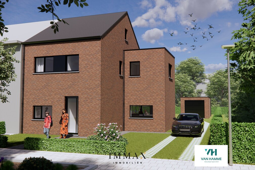 Halfopen nieuwbouwwoning met zuidwestgerichte tuin & garage