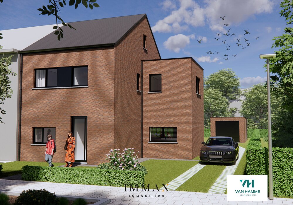 Halfopen nieuwbouwwoning met zuidwestgerichte tuin & garage