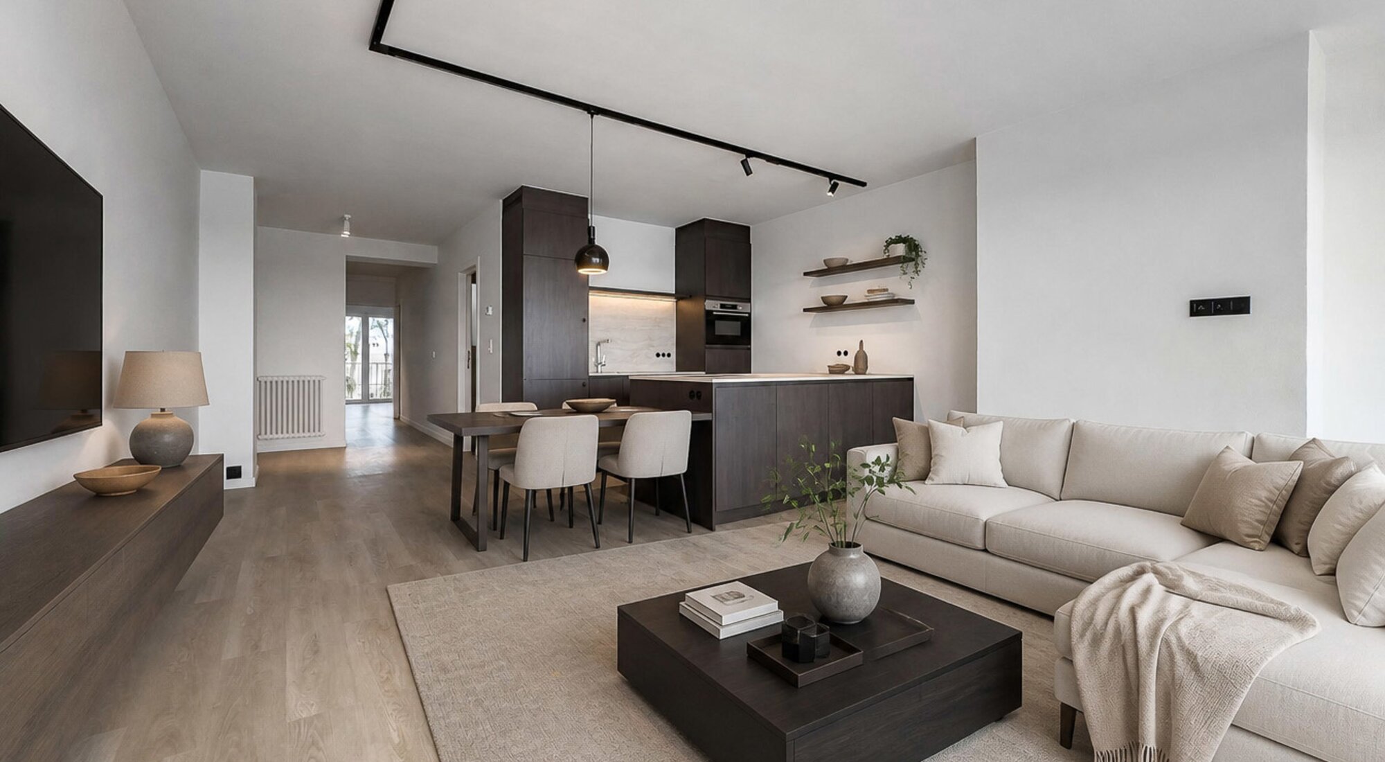 Appartement rénové de 3 chambres avec vue marina