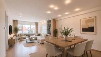 Ruim 3-SLK appartement met prachtig open zicht nabij het Rubensplein en de zee