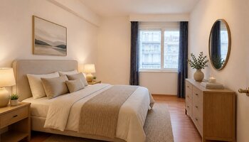 Ruim 3-SLK appartement met prachtig open zicht nabij het Rubensplein en de zee