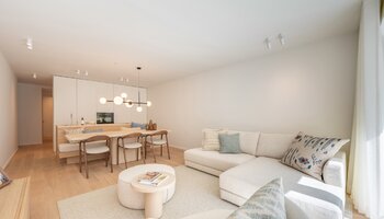 Prachtig gerenoveerd 3SLK-appartement met zijdelings zeezicht vlakbij het Driehoeksplein