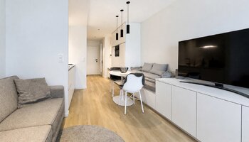 Studio rénové avec goût et offrant une vue dégagée sur la digue de Heist