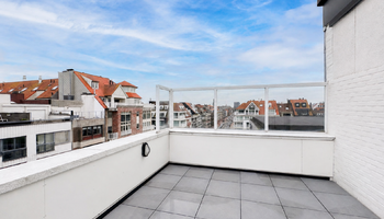 Gerenoveerde studio met ruim terras (+-13 m2) op wandelafstand van de zee