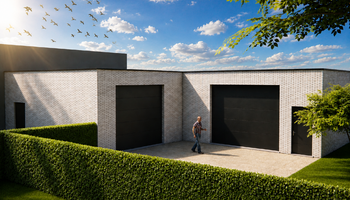 Maisons neuves semi-ouvertes exclusives avec hangar