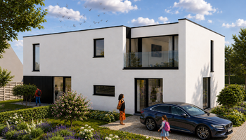 Maison neuve exclusive semi-ouverte avec débarras