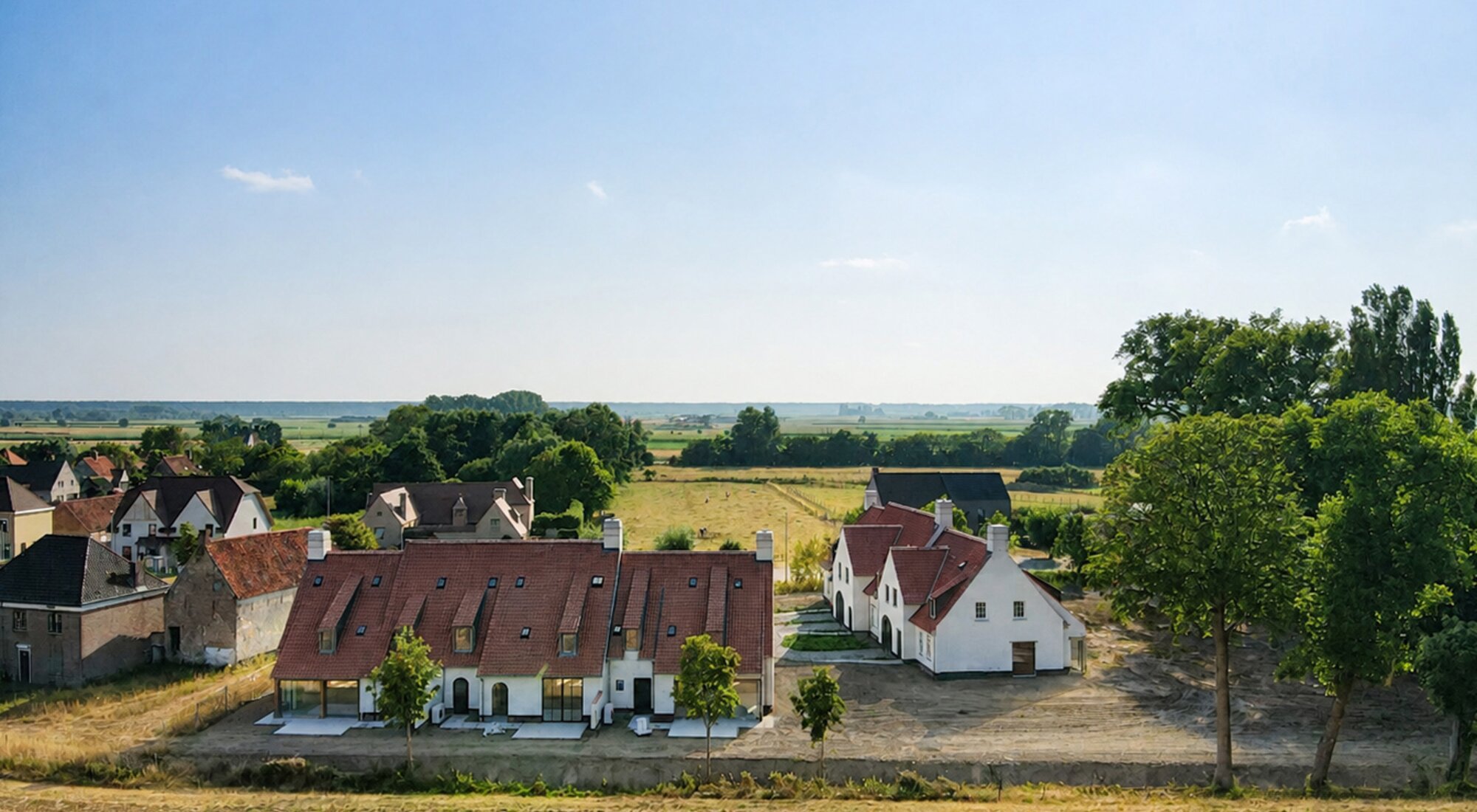 De Reisduif I een uniek project van 6 nieuwbouwwoningen op een rustige locatie te Lapscheure