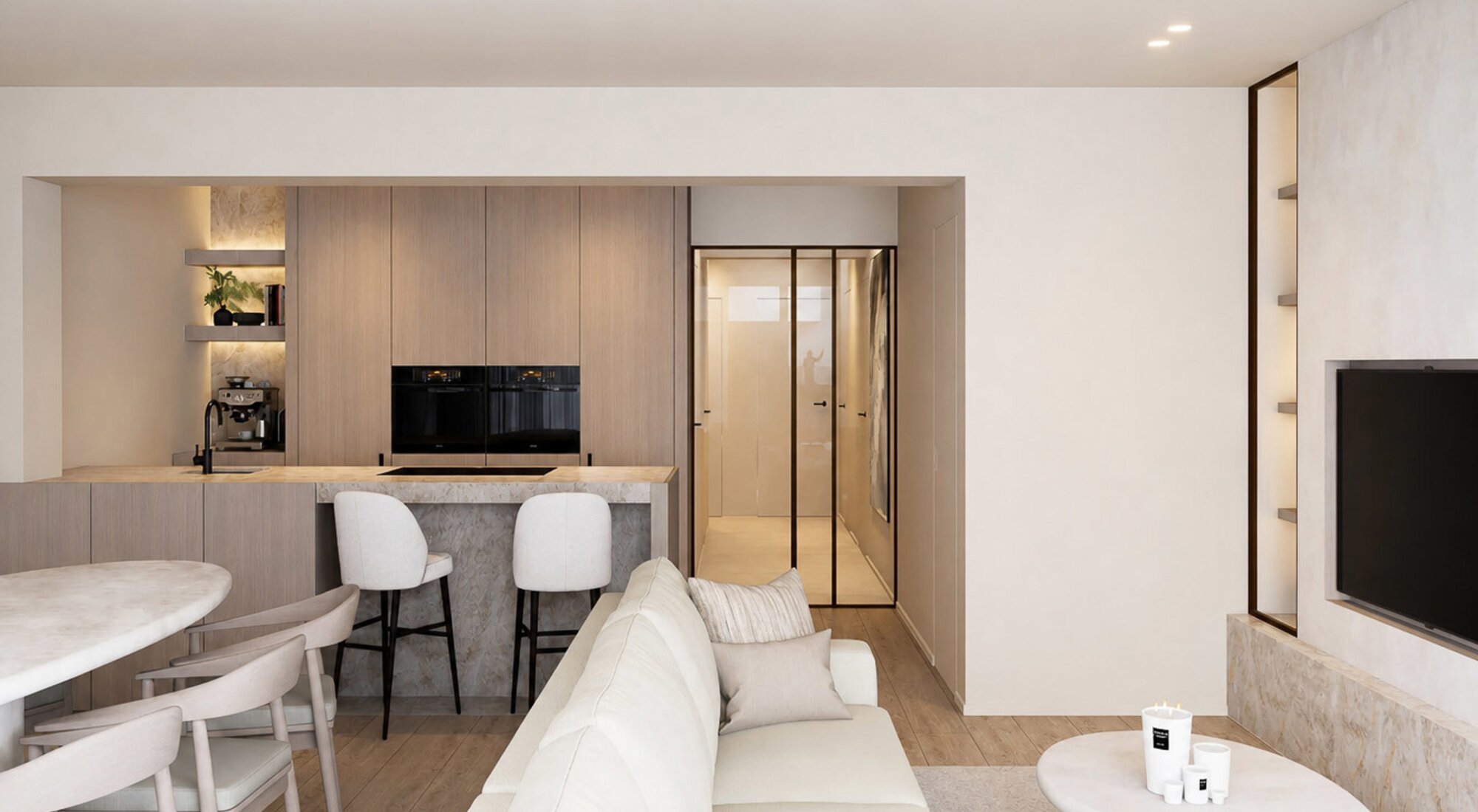 Luxueus gerenoveerd 3SLK-appartement gelegen op de Lippenslaan