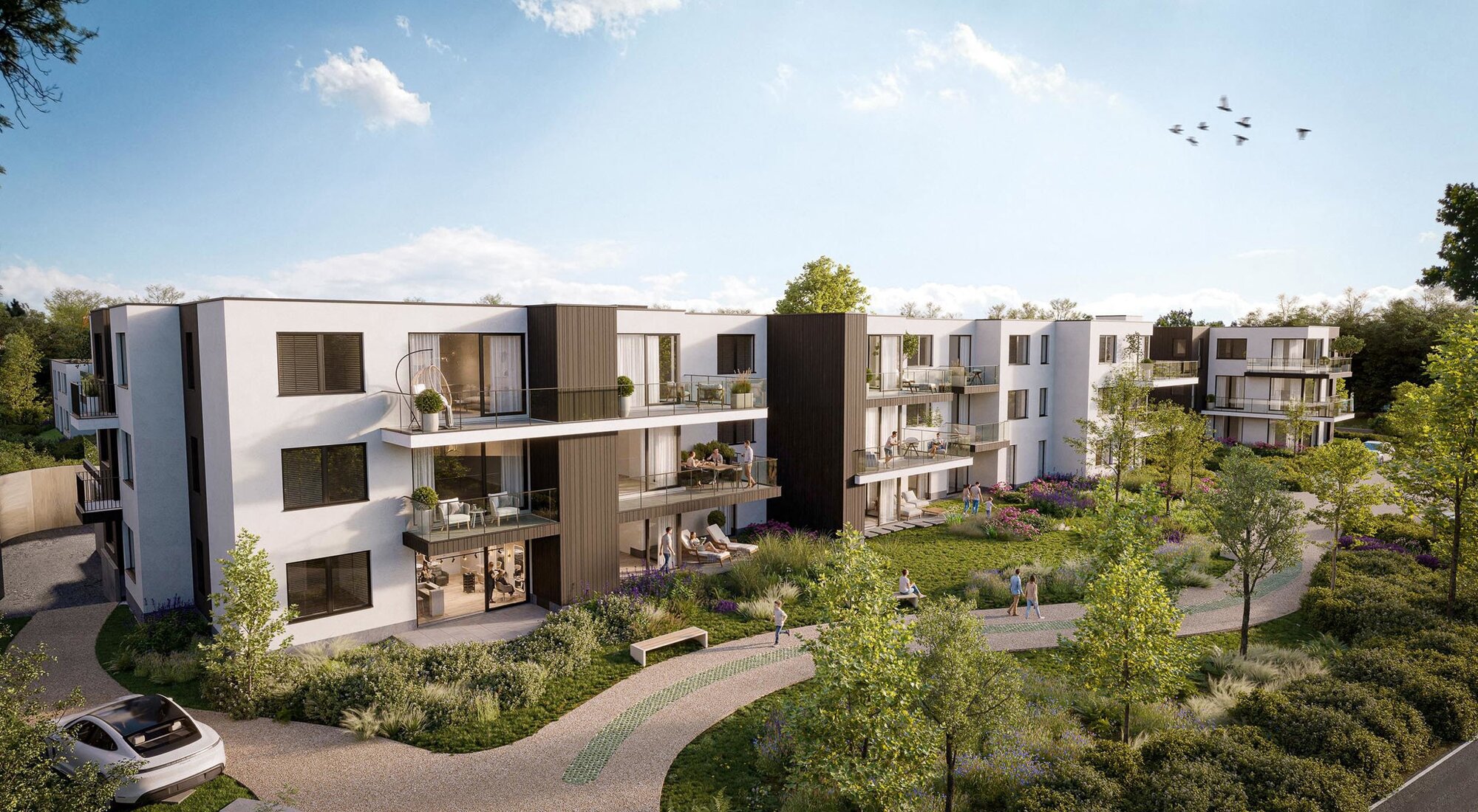 Gelijkvloers appartement met 2 slaapkamers